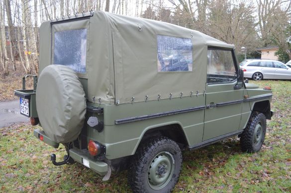 Dunkelgrüner Wagen
